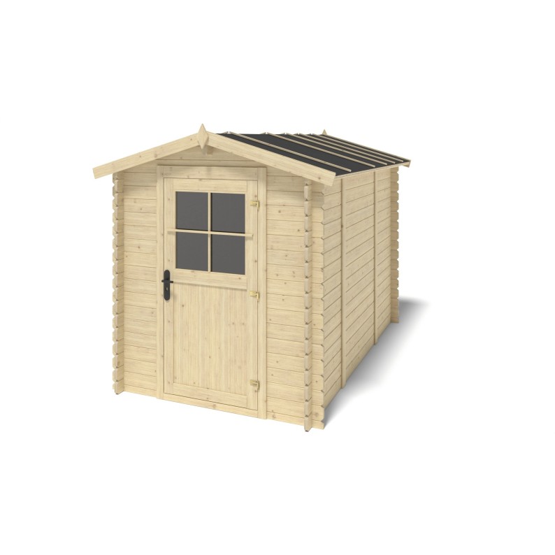 Houten tuinhuis 5.7 m² - 1.9x3 m - 28 mm