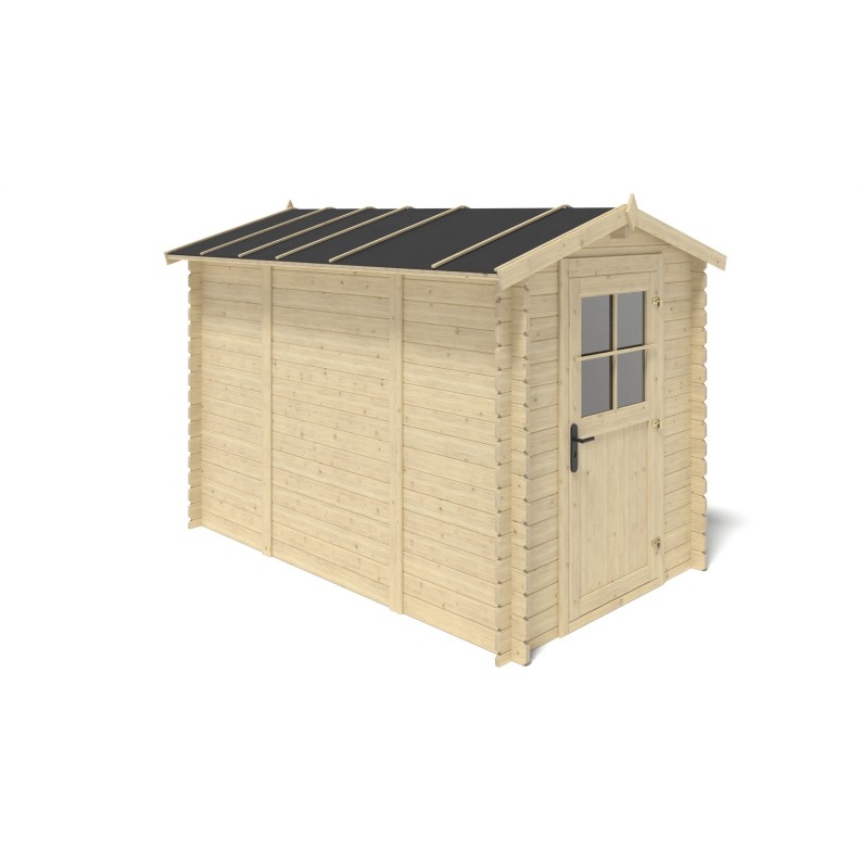 Houten tuinhuis 5.7 m² - 1.9x3 m - 28 mm
