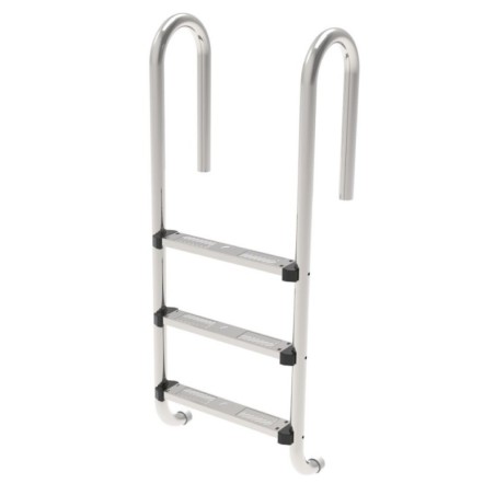 RVS zwembadladder met 3 treden