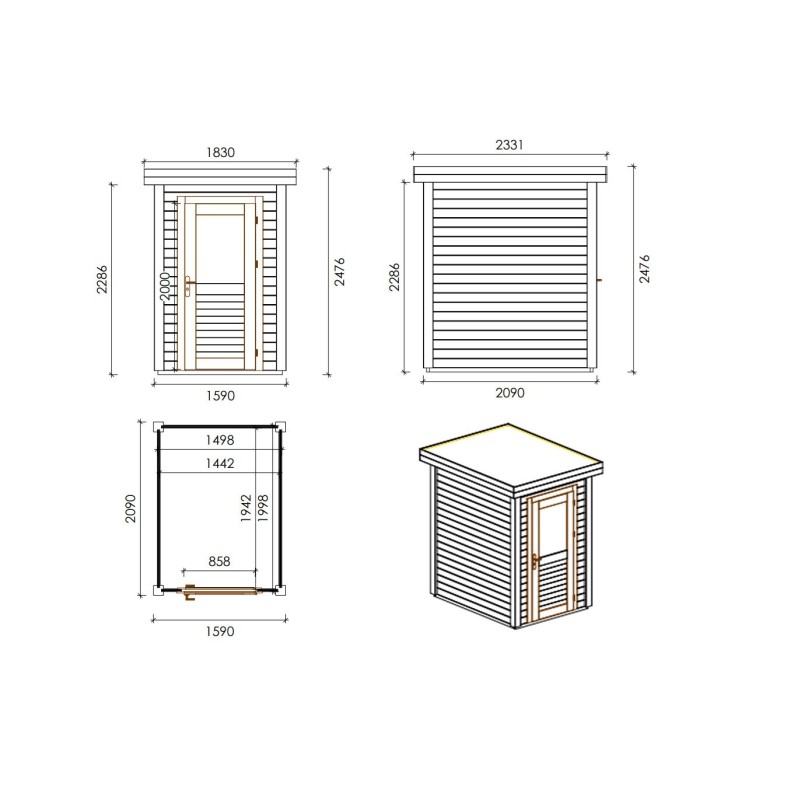Mira 150x200 1.59x2.09 m