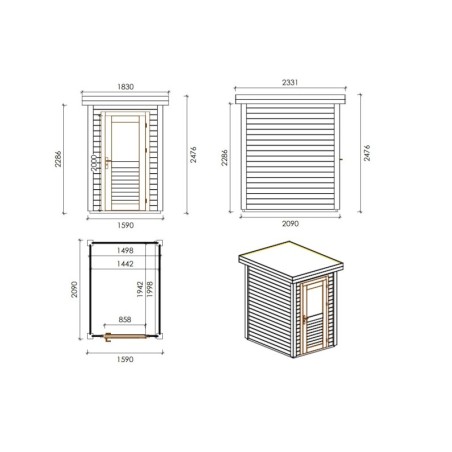 Mira 150x200 1.59x2.09 m