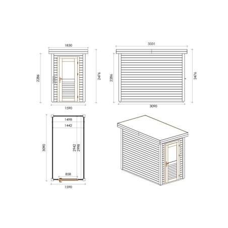 Mira 150x300 1.59x3.09 m