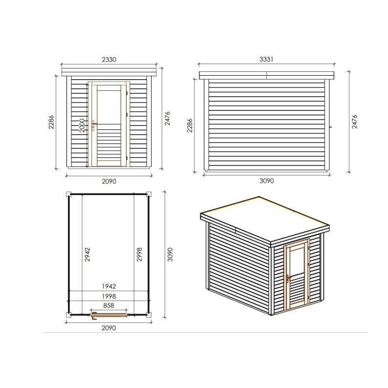 Vala 200x300 2.09x3.09 m