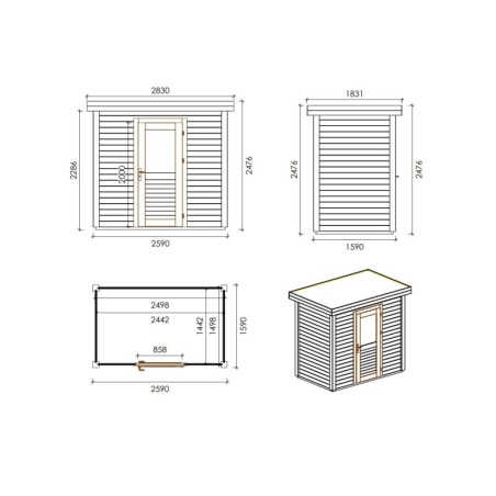 Rava 250x150 2.59x1.59 m