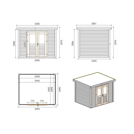 Aura 300x250 3.09x2.59 m