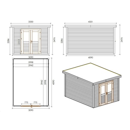 Aura 300x400 3.09x4.09 m