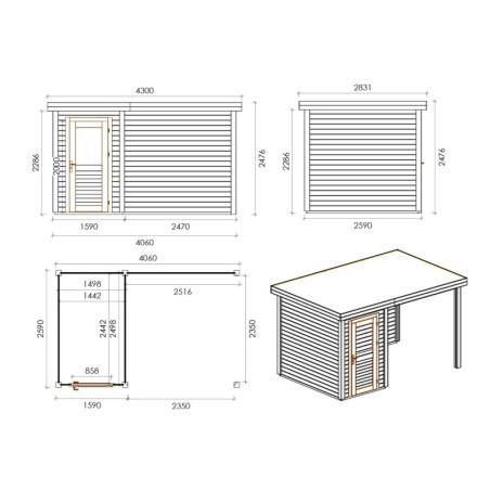 Mira 400 S 28mm 4.06x2.59 m