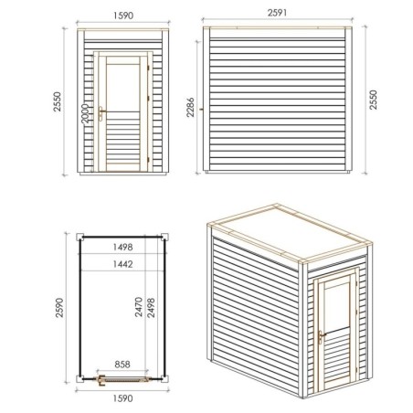 Veya 150x250 Classic 1.59x2.59 m