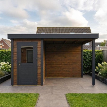 Tuinhuis met Overkapping Mira 400x300 cm