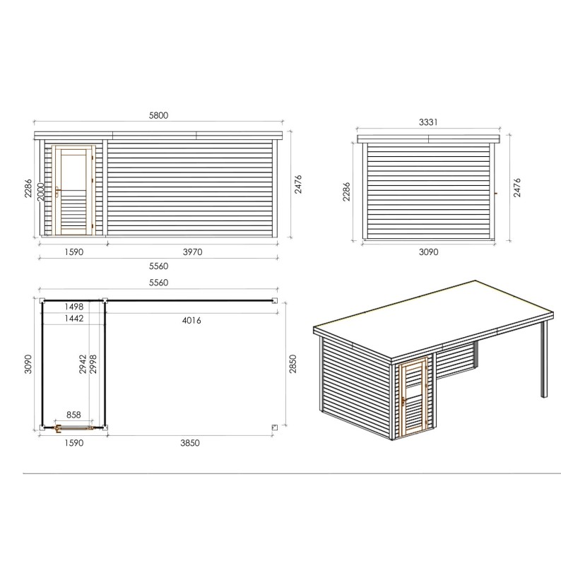 Mira 550 M 28mm 1.59x3.09 m