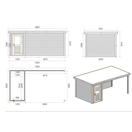 Mira 550 M 28mm 1.59x3.09 m