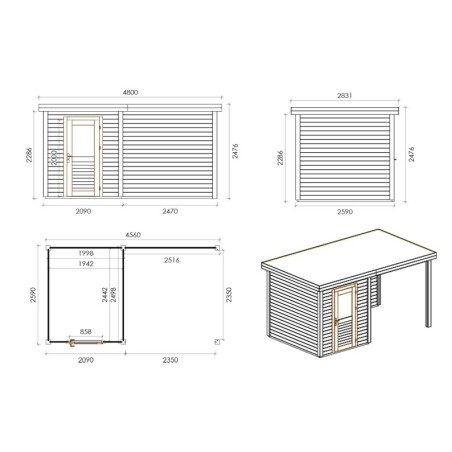 Vala 450 S 28mm 2.09x2.59 m