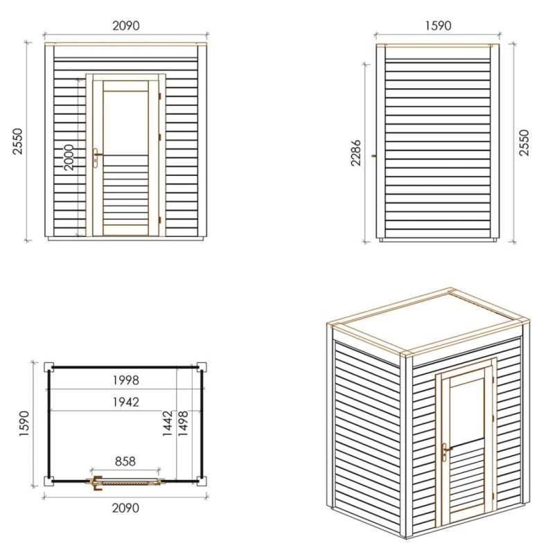 Luma 200x150 Classic 2.09x1.59 m
