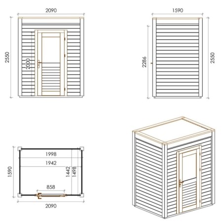Luma 200x150 Classic 2.09x1.59 m