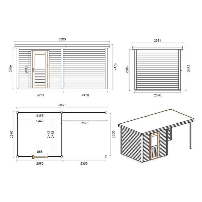 Rava 500 S 28mm 5.06x2.59 m