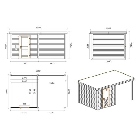 Rava 500 M 28mm 5.06x3.09 m