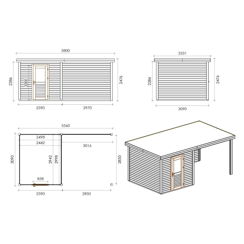 Rava 550 M 28mm 2.59x3.09 m