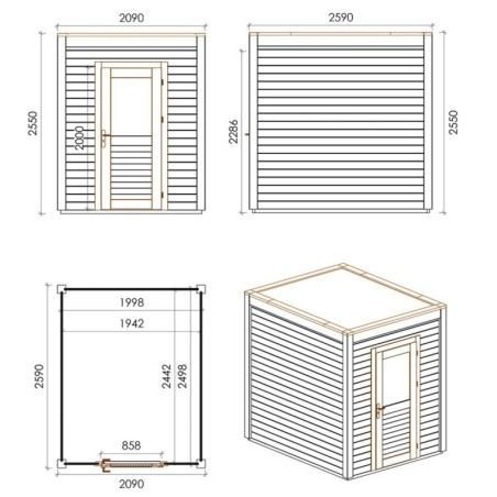 Luma 200x250 Classic 2.09x2.59 m