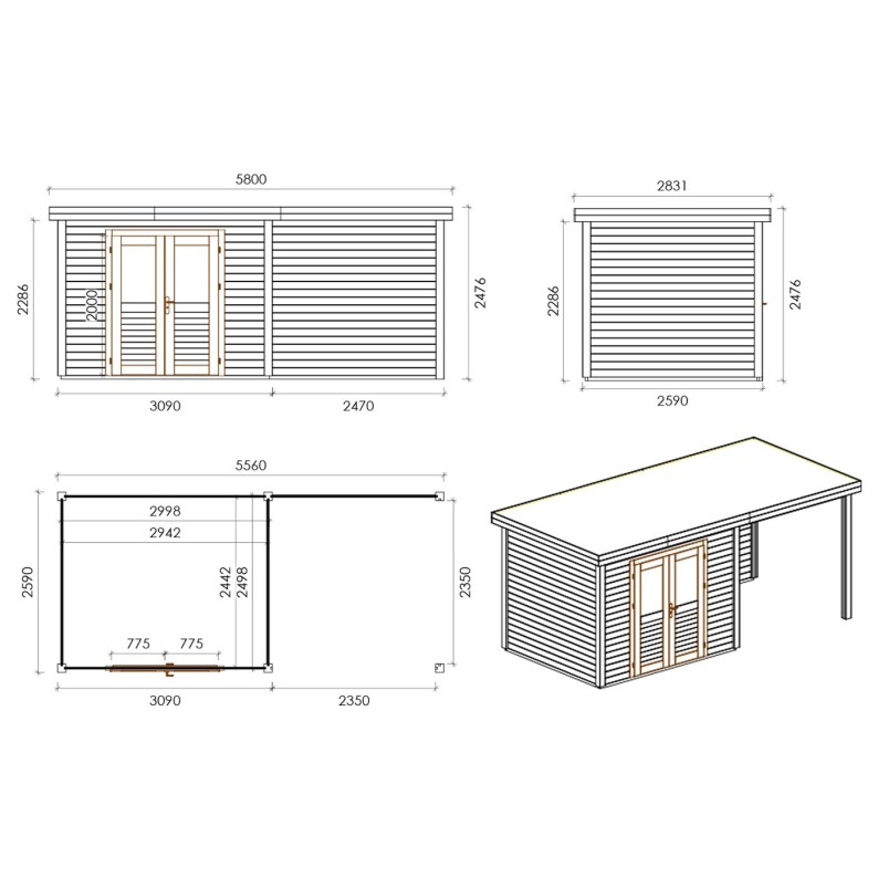 Aura 550 S 28mm 5.56x2.59 m