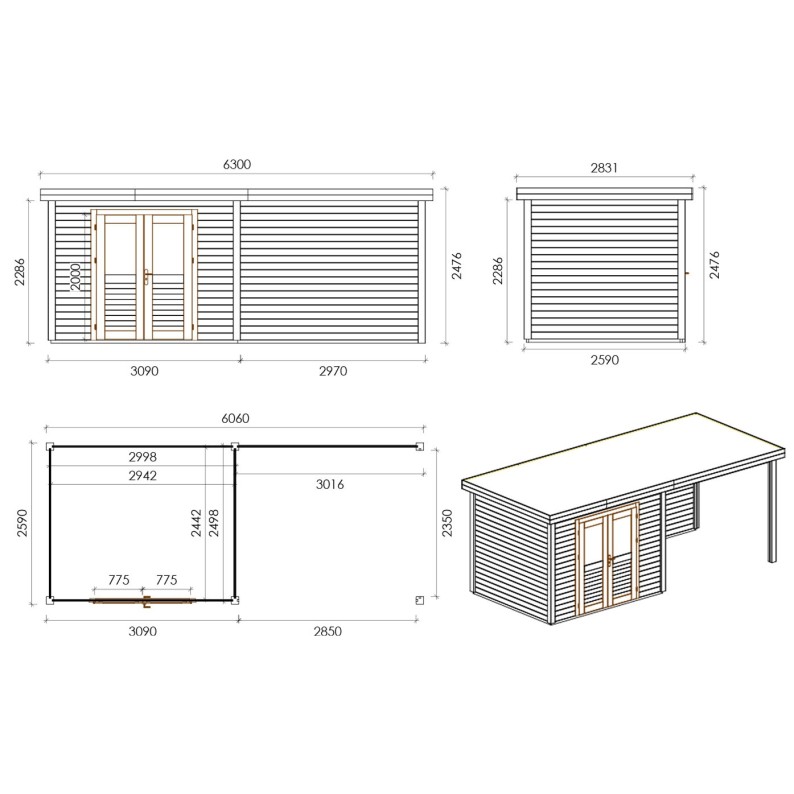 Aura 600 S 28mm 3.09x2.59 m