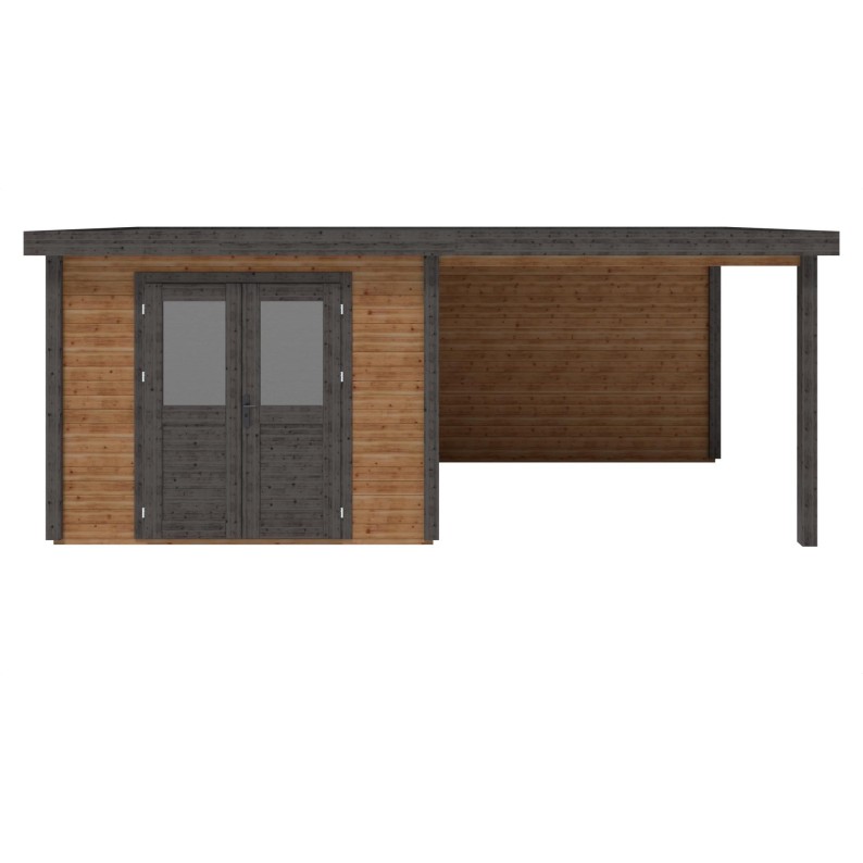 Traditioneel Tuinhuis met overkapping Aura 550x300cm