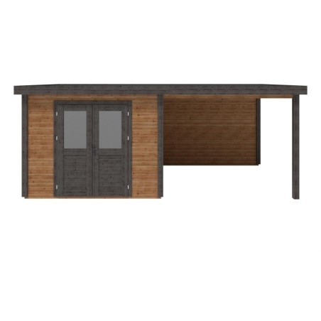 Traditioneel tuinhuis met overkapping Aura 600x300 cm