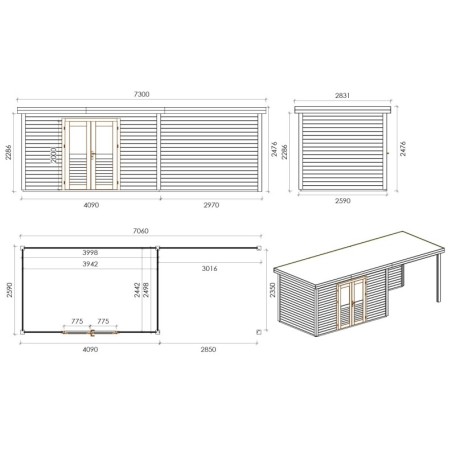 Freya 700 S 28mm 4.09x2.59 m