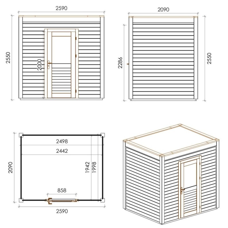 Nexa 250x200 Classic 2.59x2.09 m