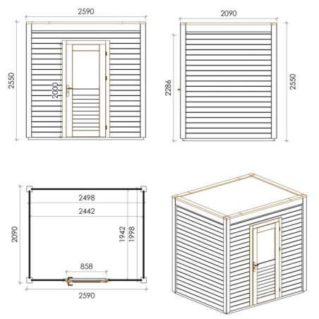 Nexa 250x200 Classic 2.59x2.09 m