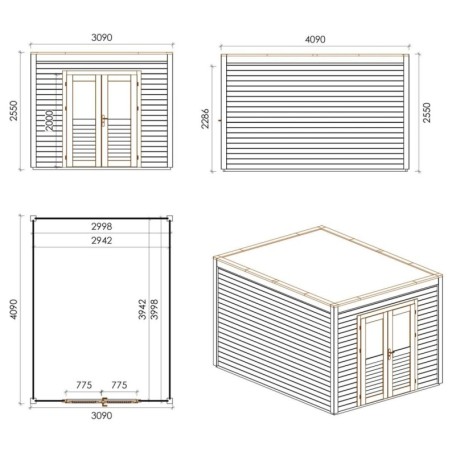 Sora 300x400 Classic 3.09x4.09 m