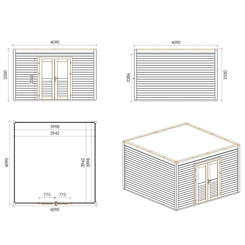 Nova 400x400 Classic 4.09x4.09 m