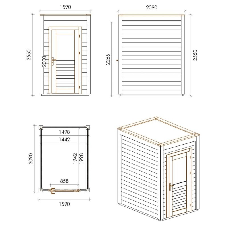 Veya 150x200 Robust 1.59x2.09 m