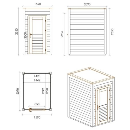 Veya 150x200 Robust 1.59x2.09 m