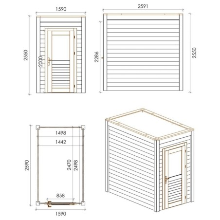 Veya 150x250 Robust 1.59x2.59 m