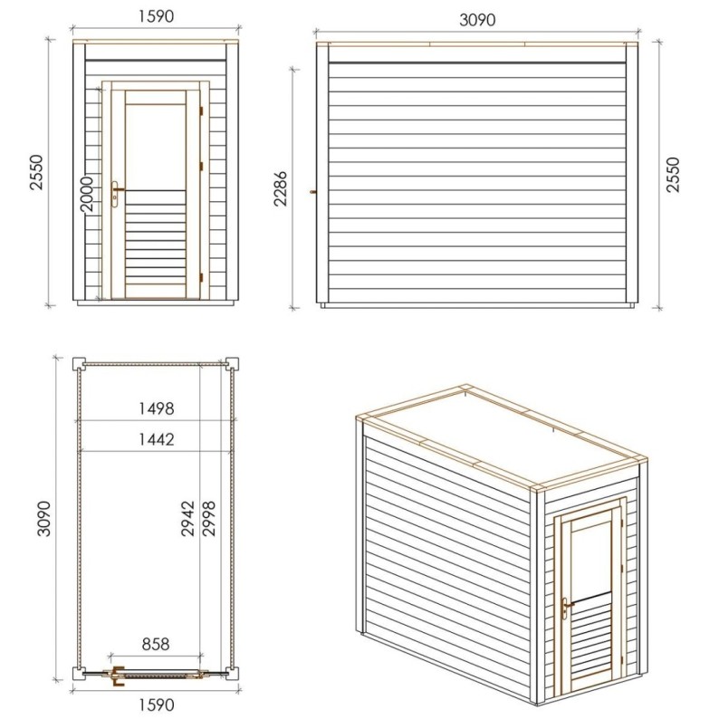 Veya 150x300 Robust 1.59x3.09 m
