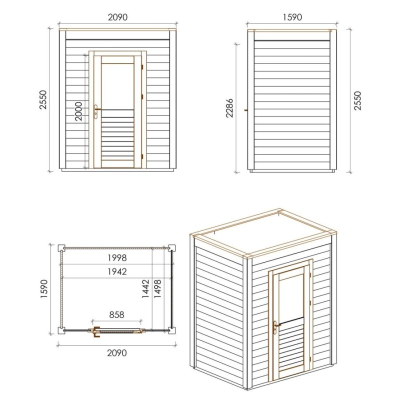 Luma 200x150 Robust 2.09x1.59 m