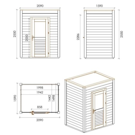 Luma 200x150 Robust 2.09x1.59 m