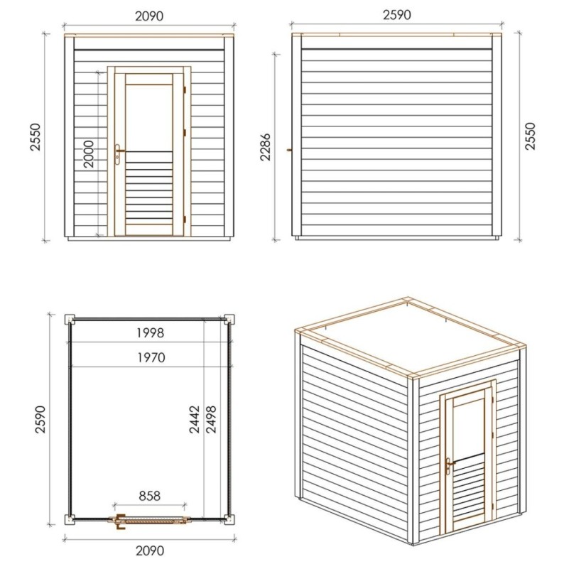 Luma 200x250 Robust 2.09x2.59 m