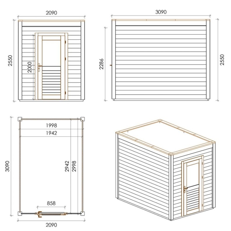 Luma 200x300 Robust 2.09x3.09 m