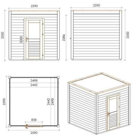 Nexa 250x250 Robust 2.59x2.59 m