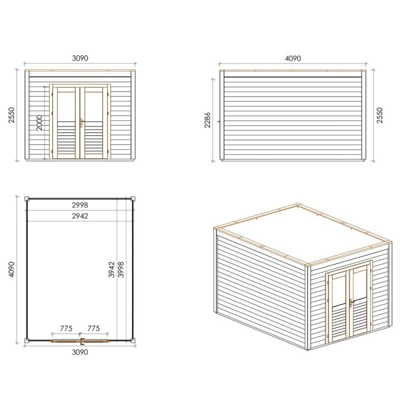 Sora 300x400 Robust 3.09x4.09 m
