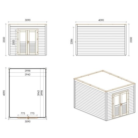 Sora 300x400 Robust 3.09x4.09 m