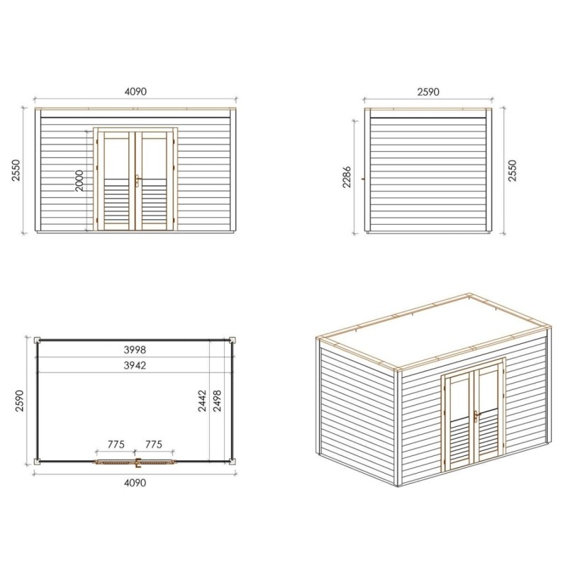 Nova 400x250 Robust 4.09x2.59 m