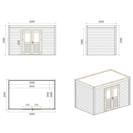 Nova 400x250 Robust 4.09x2.59 m