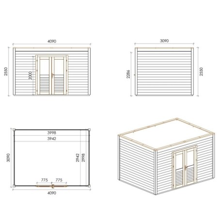 Nova 400x300 Robust 4.09x3.09 m