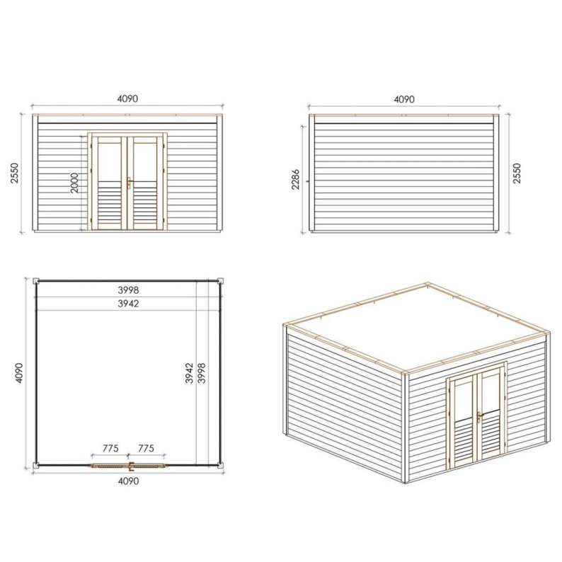 Nova 400x400 Robust 4.09x4.09 m