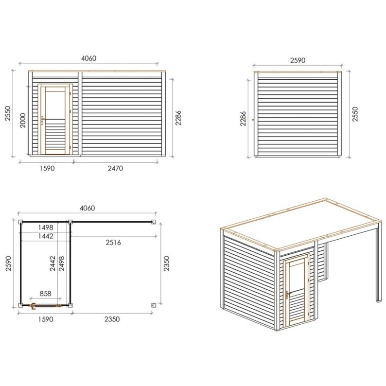 Veya 400 S Classic 4.06x2.59 m