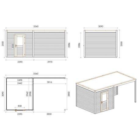 Nexa 550 M Classic 5.56x3.09 m