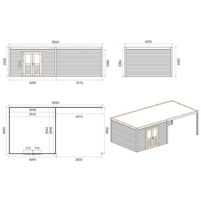 Nova 800 L Classic 8.06x4.09 m