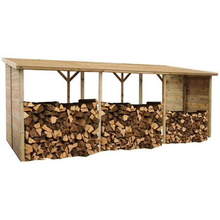 Houtopslag 20 m³ - 5.2x2 m - H.2.06 m - Geïmpregneerd